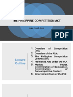 Philippine Competition Act Overview