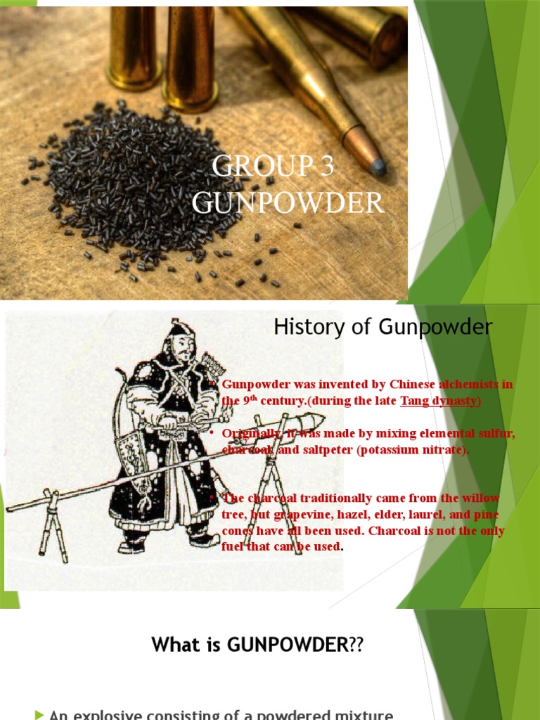 Group 3 Gunpowder | PDF | Gunpowder | Pyrotechnics