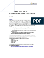 How To Use Winusb To Communicate With A Usb Device: March 9, 2010