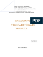 Ensayo Sociedad Civil y Reseña Historica de Venezuela