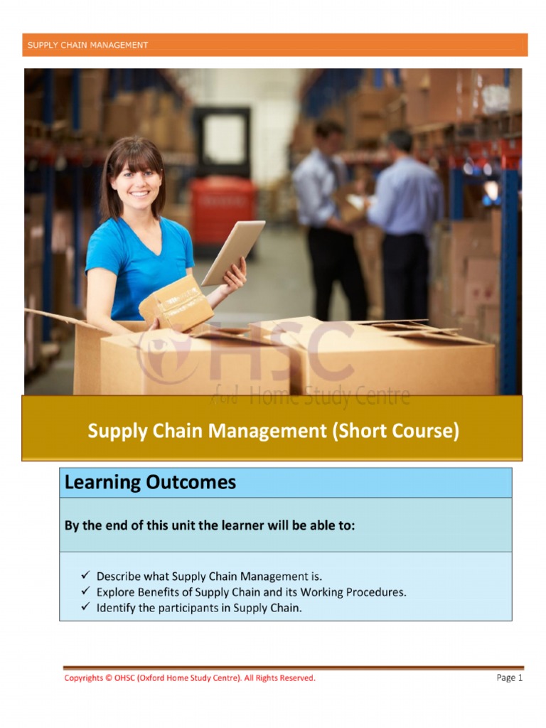 Supply Chain Management Notes PDF