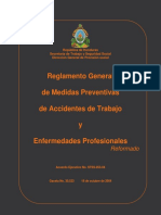 Reglamento Gral Medidas Preventivas Accidentes de Trabajo