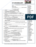 Pharmacy Vocabulary Worksheet Templates Layouts - 133598