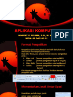 APLIKASI KOMPUTER DALAM PENGETIKAN DOKUMEN