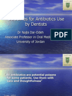 1b34guidelines For Antibiotics Use by Dentists