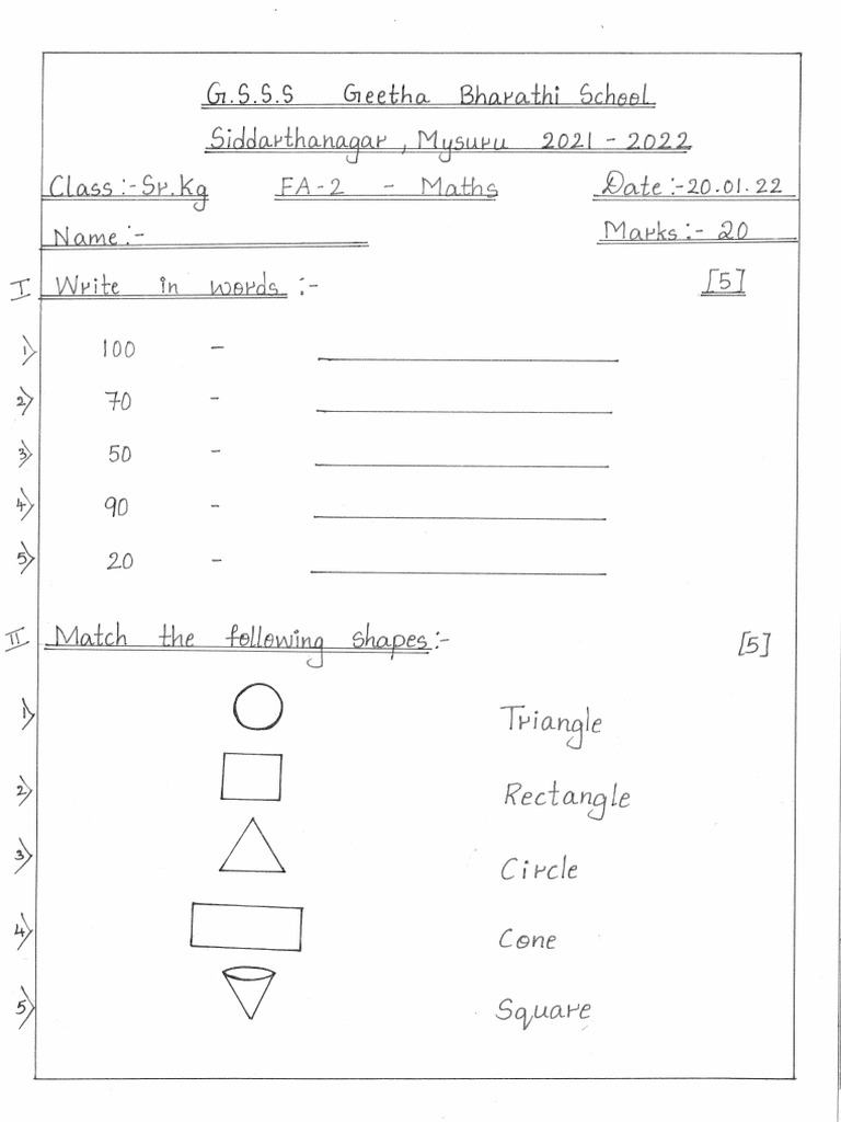 FA-2 Maths | PDF