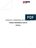 Manual e Memorial TENDA PIRAMIDAL 6X6 Rev.1