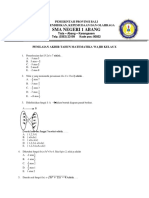 Soal Penilaian Akhir Tahun 2021 Matematika Wajib Kelas X