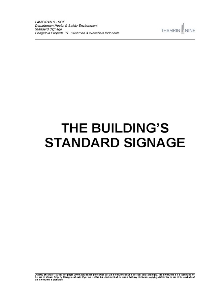 Standar Rambu Keselamatan HSE | PDF