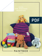 Kiko The Knitted Monster in Paintbox Yarns Downloadable PDF - 2