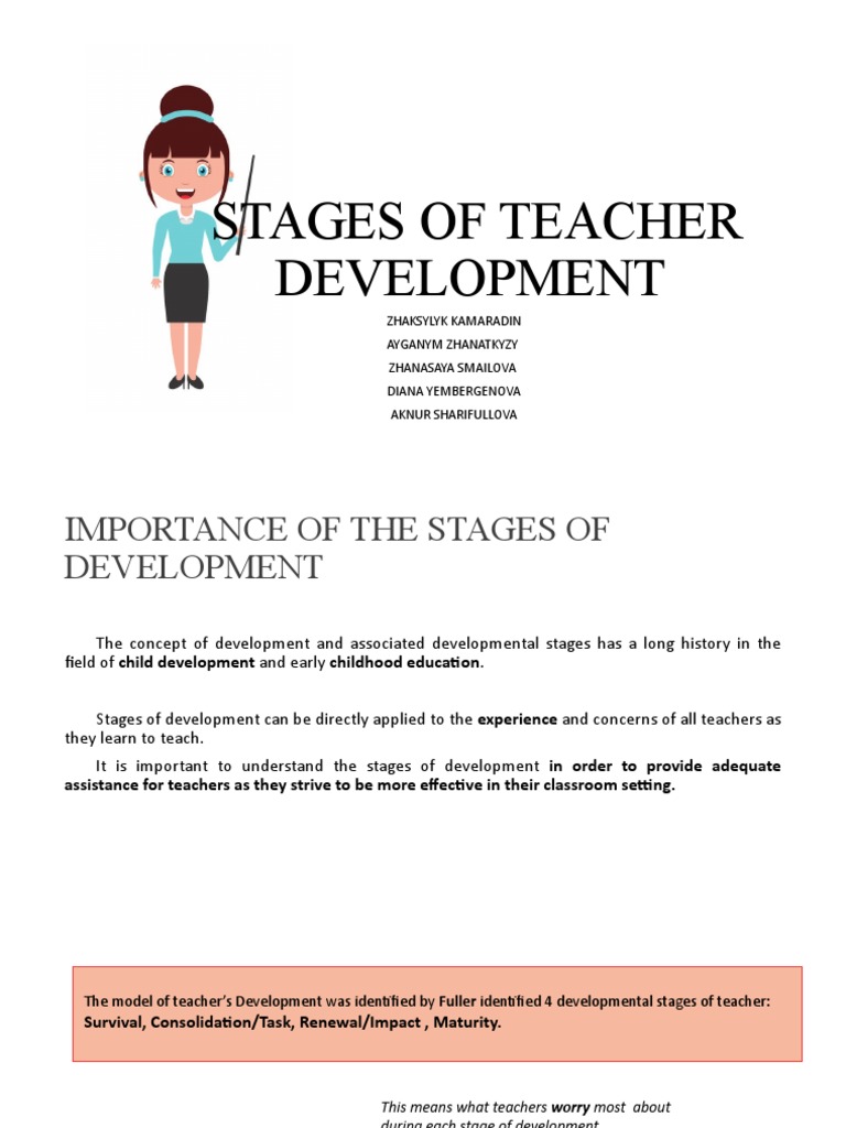 Teacher Development Stages Explained | PDF | Teachers | Learning