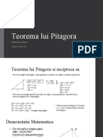 Teorema Lui Pitagora: Munteanu Mateo Clasa A VII-a B