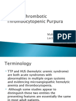 TTP vs HUS: Distinguishing Features and Treatment