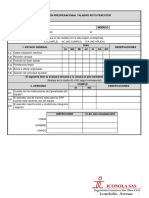 Formato de Inspeccion Preoperacional Taladro Percutor