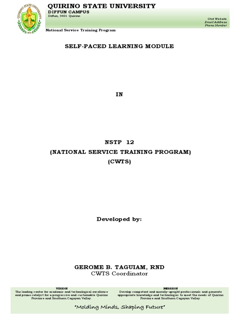 Cwts 2 Midterm | PDF | Needs Assessment | Survey Methodology