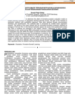 Formative-Summative Evaluation Model Effect on Geography Learning Motivation