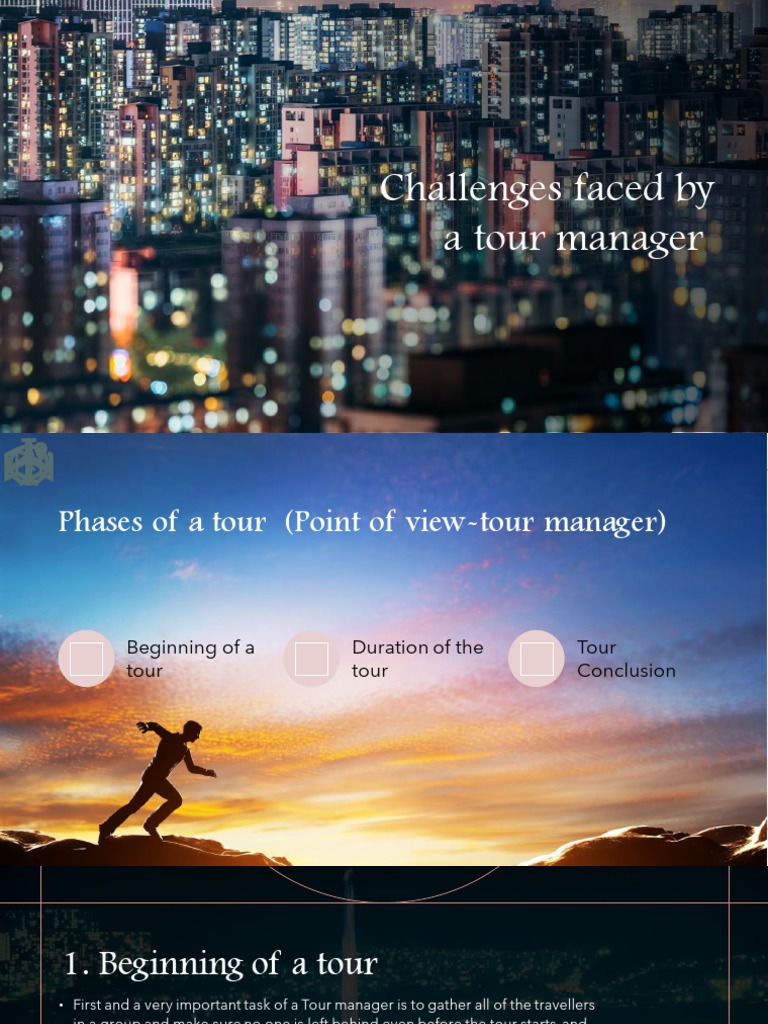 Challenges for Tour Managers | PDF