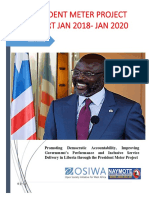 President Meter Project REPORT JAN 2018-JAN 2020: 2020-Liberia