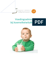 Brochure Koemelkeiwitallergie