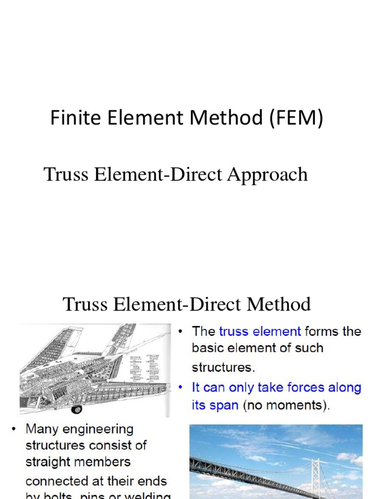 FEM Truss Element Direct Method Guide | PDF