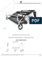 John Deere 132 Belt Pickup With Platform Parts Catalog