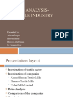 Ratio Analysis - Textile Industry