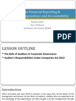 Auditors' Independence and Accountability