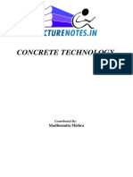 Concrete Technology: Madhusmita Mishra