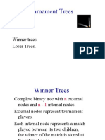 Tournament Trees: Winner Trees. Loser Trees