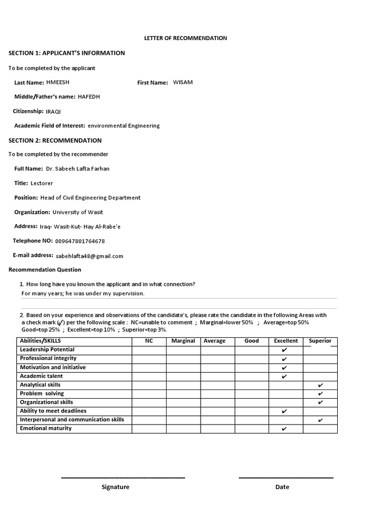 Environmental Engineering Recommendation | PDF | Engineering | Leadership