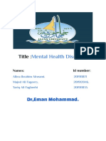 Title:: Mental Health Disorder