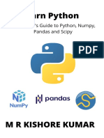 Kumar, Kishore - Learn Python_ A Beginner's Guide to Python, Numpy,Pandas and Scipy (2021)