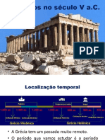 Os Gregos no século V a.C.: Democracia, Arte e Sociedade