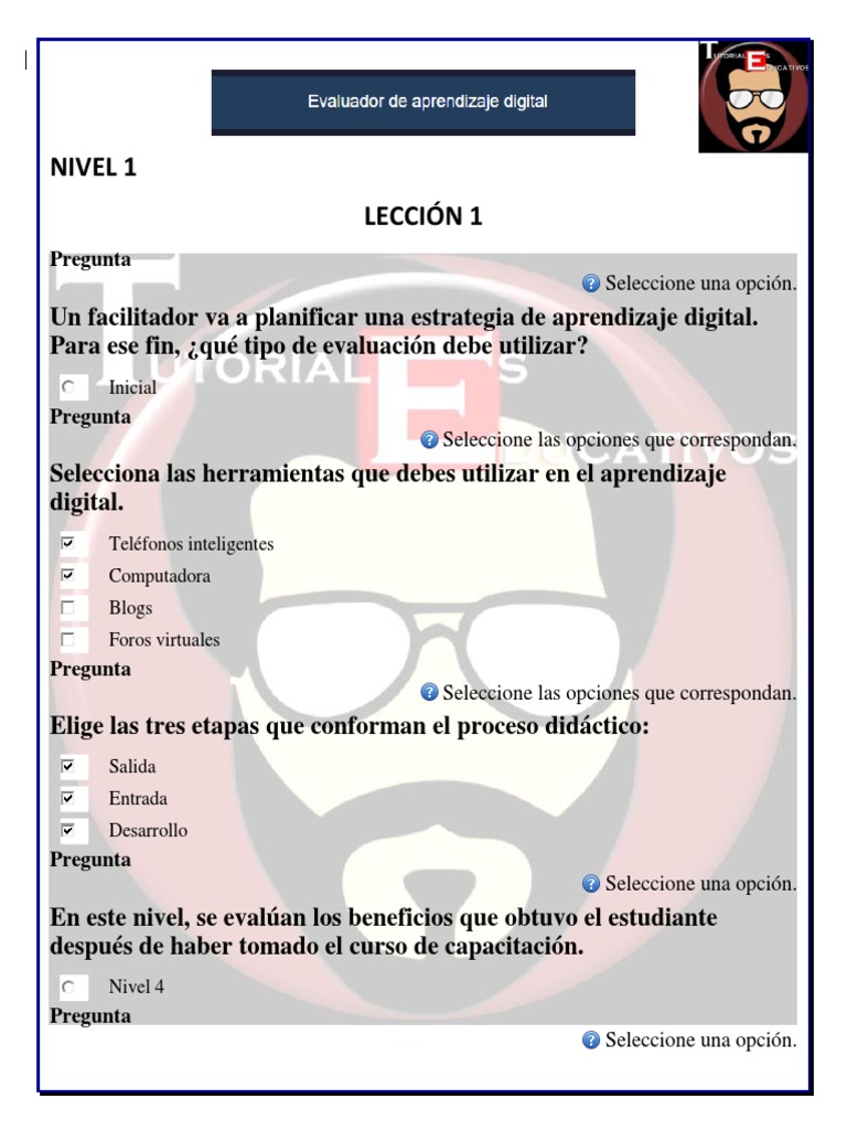 Evaluación en Aprendizaje Digital: Guía | PDF | Evaluación | Aprendizaje