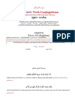 Quran I C Verb Conjugations