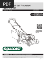 Qualcast 46cm Petrol Self Propelled Lawnmower: Assembly Manual XSZ46D-SD