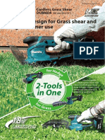 Universal Design For Grass Shear and Hedge Trimmer Use: 2-Tools in One