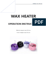 Wax Heater: Operation Instructions