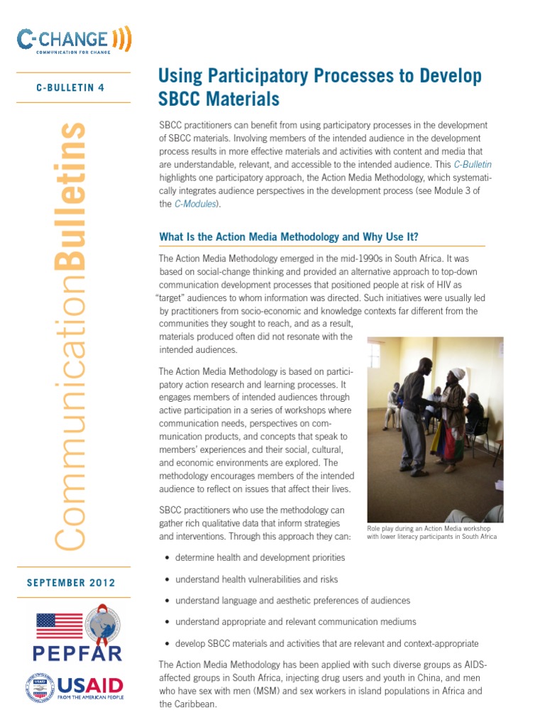 Action Media Methodology for SBCC | PDF | Communication | Literacy