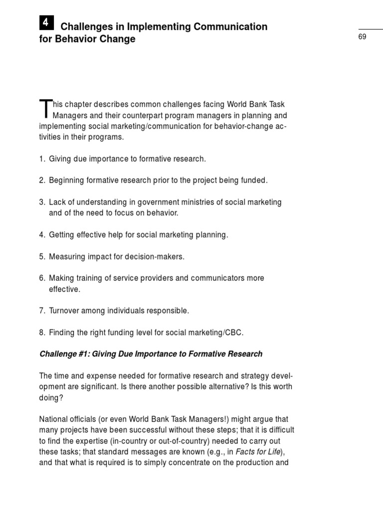 Communication For Behavior Change | PDF | Marketing | Attitude (Psychology)