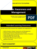 MODULE 5 - DISASTER AWARENESS AND MANAGEMENT - PPT Edited