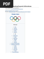 Olympic Sport Codes Overview | PDF | Olympic Sports | Fédération ...