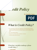 FM Presentation On Credit Policy