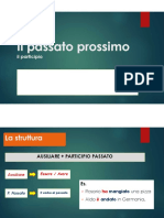 PASSATO PROSSIMO - PARTICIPIO