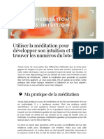 Utiliser La Méditation Pour Développer Son Intuition Et Tenter de Trouver Les Numéros Du Loto - Yes We Cards