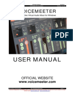 Voicemeeter: User Manual