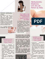 Nutrição e Dietoterapia Obstétrica e Pediátrica - FOLDER trabalho 2° bimestre - Camila Rezende