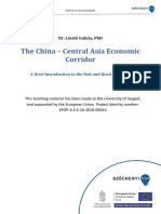 The China - Central Asia Economic Corridor: Dr. László Gulyás, PHD