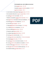 EJERCICIOS Subordinación de Relativo