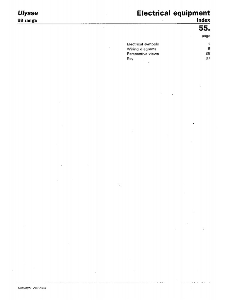 Fiat Ulysse 2009 Wiring Diagram PDF